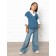 Vest for girl Knit, height 128 cm, blue color