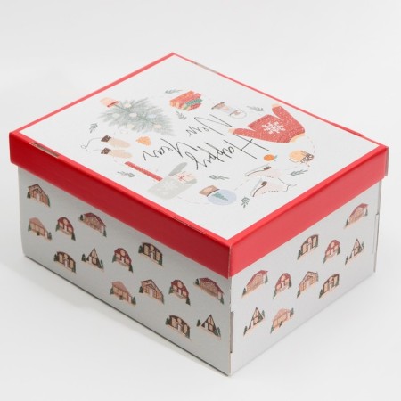 Hyugge folding box, 31.2 x 25.6 x 16.1 cm, New Year-2