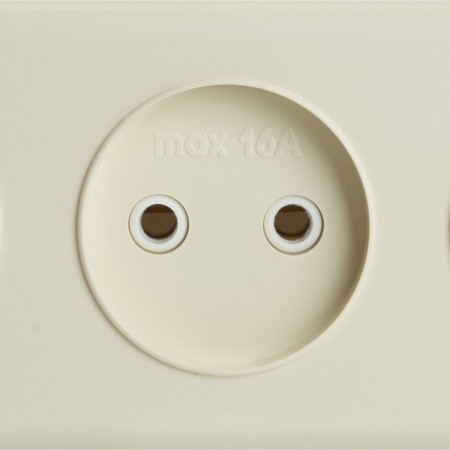 3-seater socket without grounding contact, 250V, 16A, IP20, PST16-50-20 (RA 16-344-BZ), SL 1022741-4