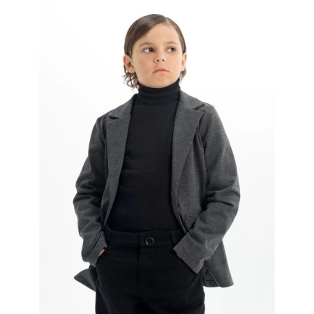Jacket for a boy, height 134 cm, gray color-6