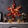 LED figure "Snowflake red" 39 cm, 30 LED, AAX2 batteries (not complete), warm white glow