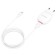 Network charger Borofone BA49A, USB, 2.1 A, Lightning cable, 1 m, white
