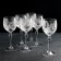 A set of fuepers crystal for the wine "Mill", 250 ml, 6 pcs