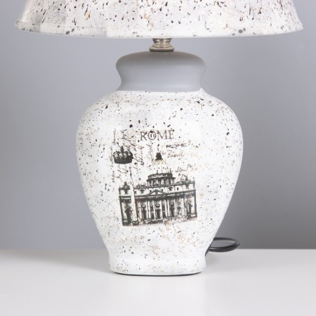 Lamp table ceramics "Roman Empire" E14 220V 39x25x25 cm Risalux-3