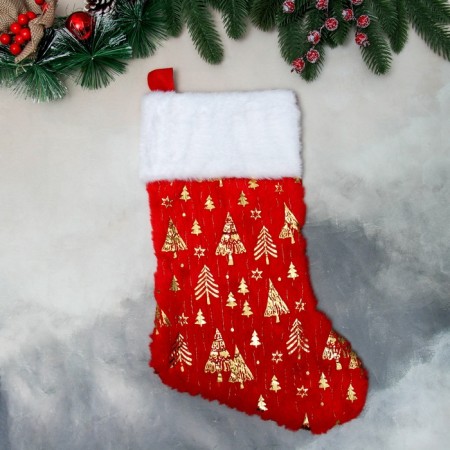 Nosok for gifts "Forest ornament" 44x26 cm, red-1