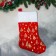 Nosok for gifts "Forest ornament" 44x26 cm, red