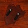 Set of wooden souvenirs "Golden Weapon" Shield, Sword