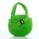 Children's bag with a zipper "chosen", green color