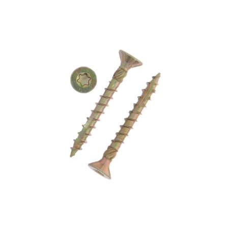 Infix, 4x35 mm wood screws, with a hidden mill, Torx20, yellow zinc