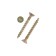 Infix, 4x35 mm wood screws, with a hidden mill, Torx20, yellow zinc
