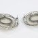 Earrings with pearls "abstraction" desire, white color in silver, stone and color mix