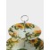 Double -tier -tier shaft “Sunflower”, d = 20/25 cm, h = 24 cm, glass, drawing