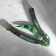 Wooden souvenir "Balo knife. Cerambit", blue with green