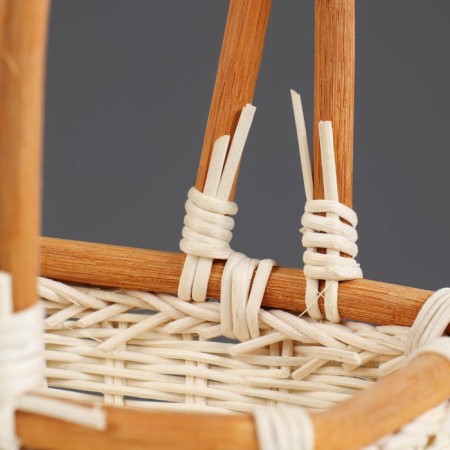 A set of baskets, 3 pcs, 27 × 27 × 9/30 cm, 23 × 23 × 8/25 cm, 20 × 20 × 7/20 cm, rotang-4
