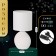 Table lamp with lampshade Risalux "FIESS", E14, 40 W, White, 13 × 13 × 27 cm