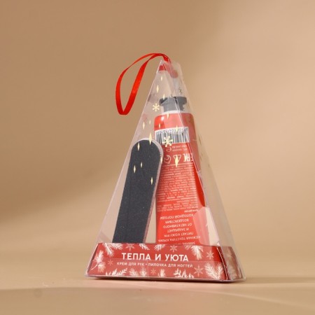 Gift set, hand cream 30 ml and nail file, new year-9