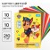 Cardboard color, A4, 10 sheets, 10 colors, non -unilateral, in a folder, 220 g/m², puppy patrol