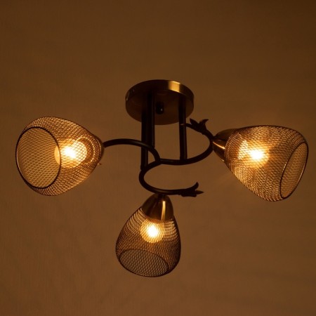 Dassa chandelier 3he27 40w Black-Bronze 49x49x24 cm-2