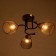 Dassa chandelier 3he27 40w Black-Bronze 49x49x24 cm
