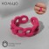 Amore ring circuit, pink color, dimensionless