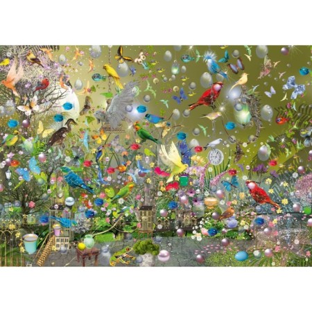 Puzzle "I. Reni. Jungle of parrots ", 1000 elements-1