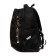 Youth backpack 40 x 29 x 20 cm, Grizzly, ergonomic back, laptop department, black
