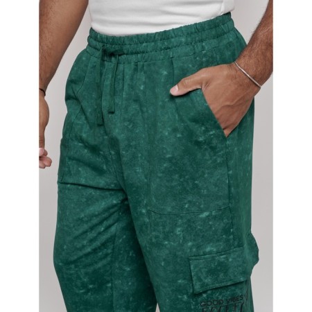 Sports male pants, size 54, green color-11