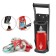 A press for the disposal of aluminum cans and plastic bottles, 32.5 x 8.7 x 24.7, black