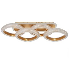 Chandelier from PDU 1141/4 LED+backlight 96W 3000K-6000K Dimmer gold 68x25x13 cm Bayerluux