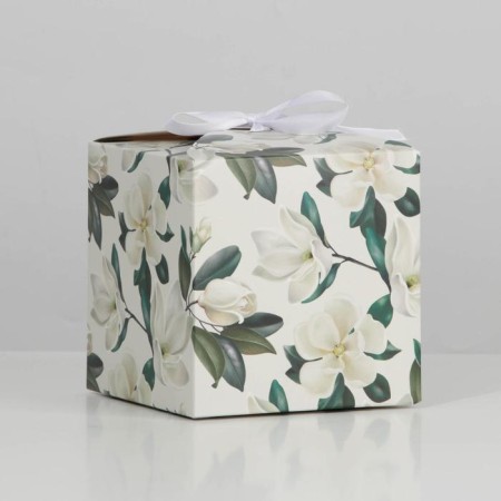 Gift folding box, packaging, jasmine, 12 x 12 x 12 cm-1