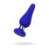 Anal plug Classic, silicone, blue color, 11.5 cm, d = 3.7 cm