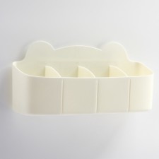 Umbrella stand, plastic, 23.5 × 7.5 × 11 cm, white