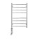 Domoterm electric heated towel rail "Medea" P8, 500x800 mm, left, chrome