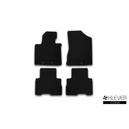 Rugs in the cabin Klever Econom Kia Sorento automatic transmission 2012-2016, introduction., 4 pcs. (textile)