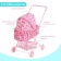 A stroller for dolls with a basket, universal, metal frame