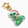 Holographic keychain "New Year's star", 3.6 x 4.7 cm