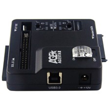 Док-станция для HDD/SSD AgeStar 3FBCP SATA IDE пластик черный