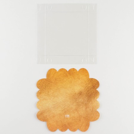 Bearbox, confectionery packaging with PVC lid, “Happiness next to you”, 13 x 13 x 3 cm-5