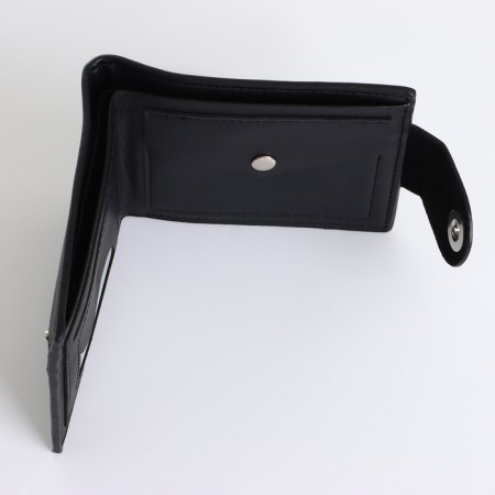 Male purse on a magnet, black color-5