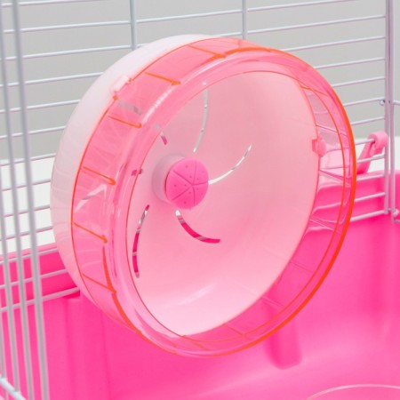 A cage for rodents "Pigzon", with a filling, 44.5 x 31 x 36.5 cm, pink-6