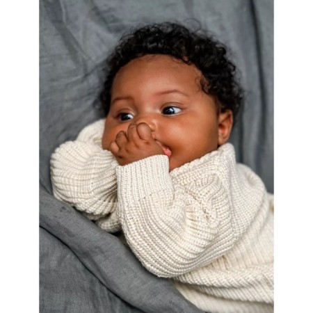 Knitted Children's Pure Love Buddy, height 86 cm, milk color-7