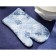 Azure mittens and size, size 18x30 cm, blue color