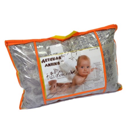 Adele pillow, 38x58 cm, color mix, swan fluff, tick-3