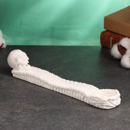 Bowling stand - Skull candlestick 25x5cm-1