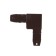 Corner connecting metal, brown
