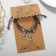 Bracelets "Demetrons" Sea star and crescent, black-brown color, 8 cm