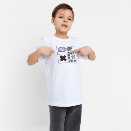T-shirt for the boy KAFTAN "HYPE", height 164-170, white color-2