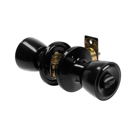 Latch 1203, with a key, glossy black color-2