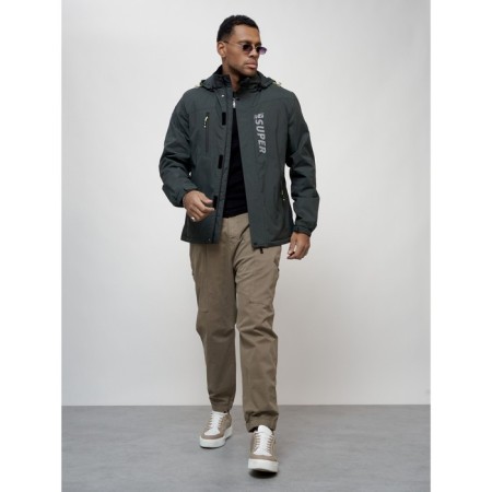 Sports male jacket, size 56, dark gray color-1