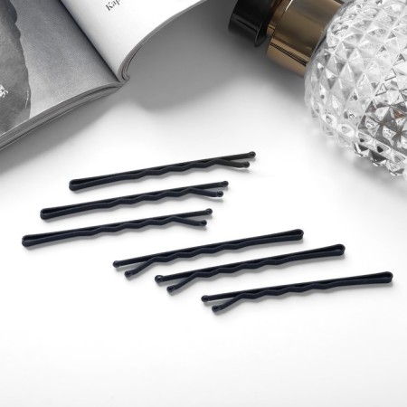 Invisible hair "Classic Lux" (set 18 pcs) 6 cm, black-1